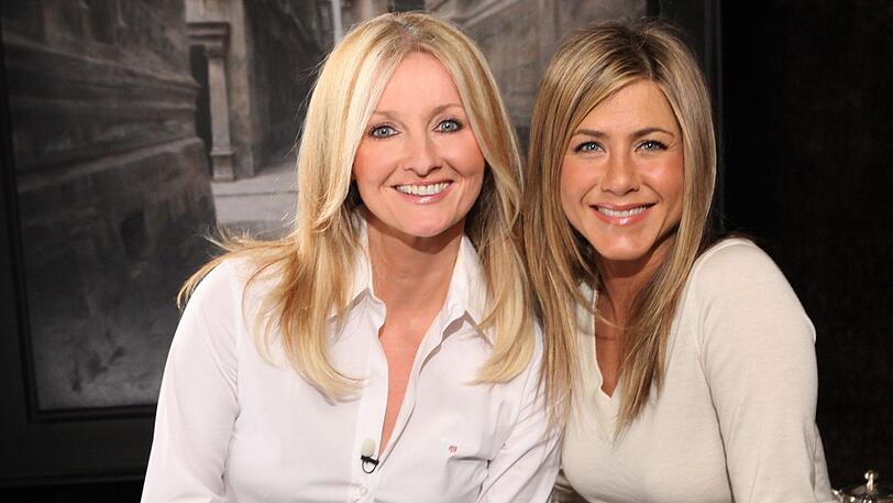 Zeit für "Friends": 2010 trifft Frauke Ludowig auf Jennifer Aniston.