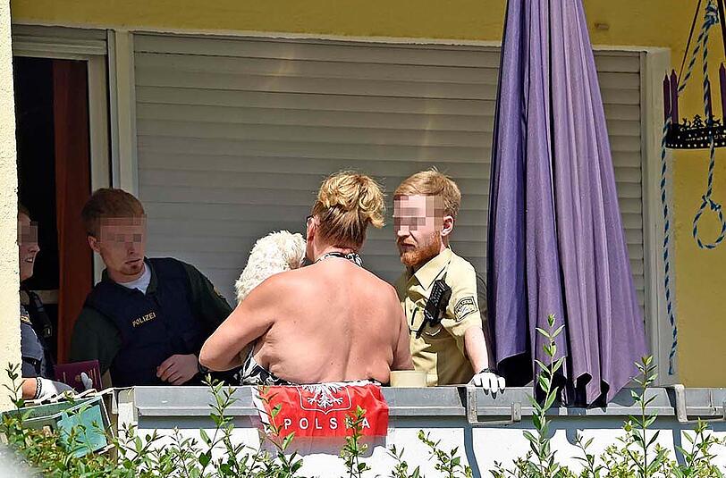 Bilder vom Großeinsatz der Polizei in Berg am Laim.