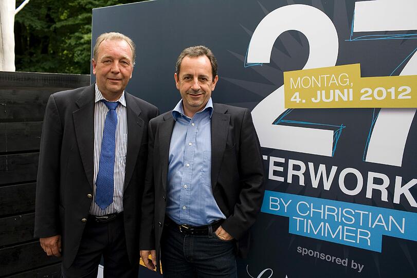 Von links n. rechts: Stefan Seidl, Martin John von Gourmet Bier Galerie Neuschwansteiner Castle