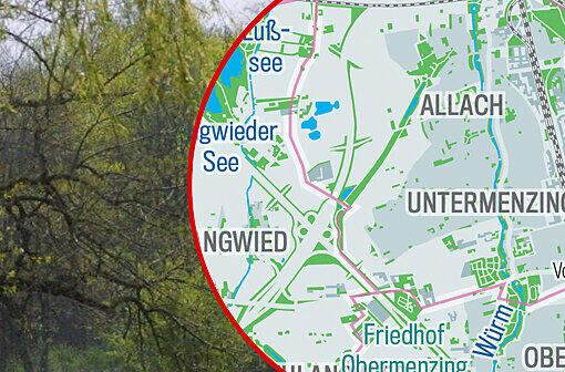 Viel Grün zwischen Grau: Die Bilderstrecke zeigt, wo es in München Parks, Grün- und Erholungsflächen gibt &ndash; und wo Wasser.