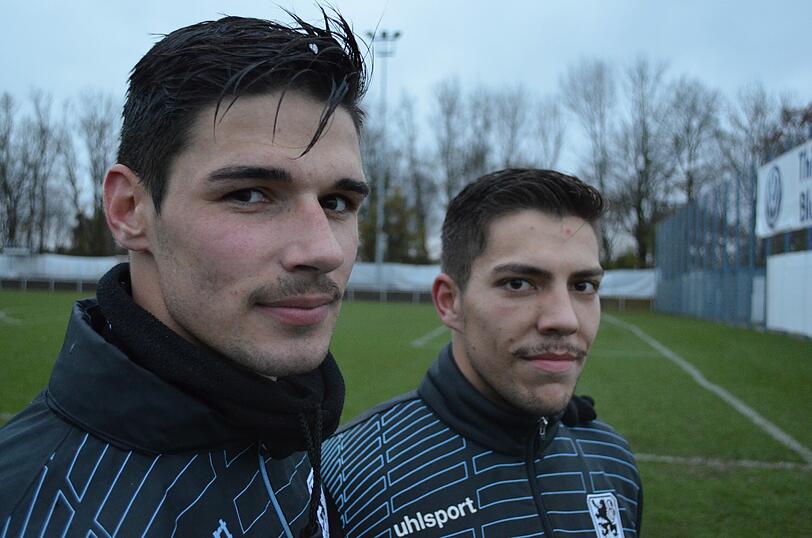 Mit Schnurrbart soll das Punktekonto aufgebessert werden: Löwen-Kapitän Chris Schindler und Keeper Stefan Ortega.