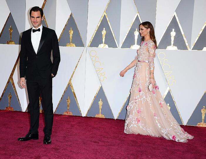 Roger Federer und Georgina Chapman.