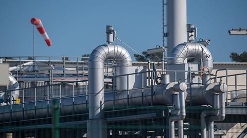 Die Gasempfangsstation der Ostseepipeline Nord Stream 1 in Lubmin.