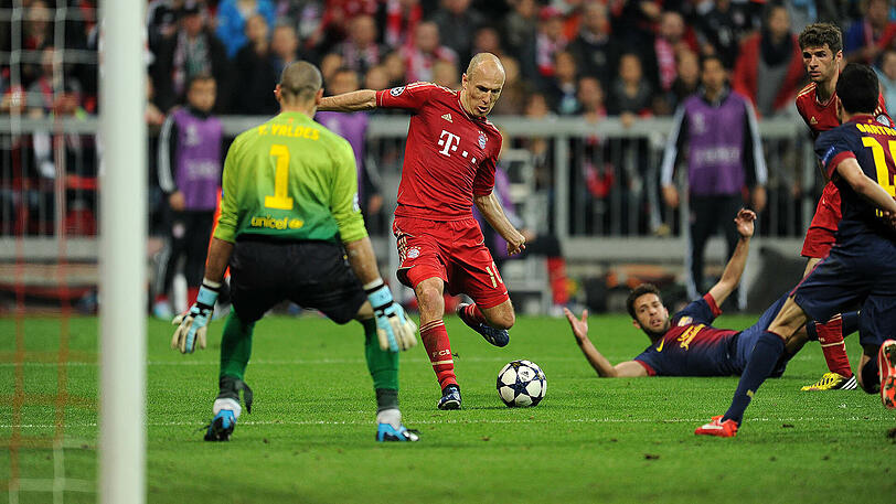 Das Tor zum 3:0 durch Arjen Robben.