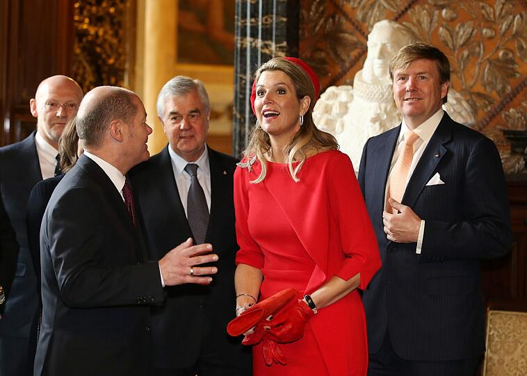 Königin Máxima und König Willem-Alexander der Niederlande bei ihrem Besuch in Hamburg
