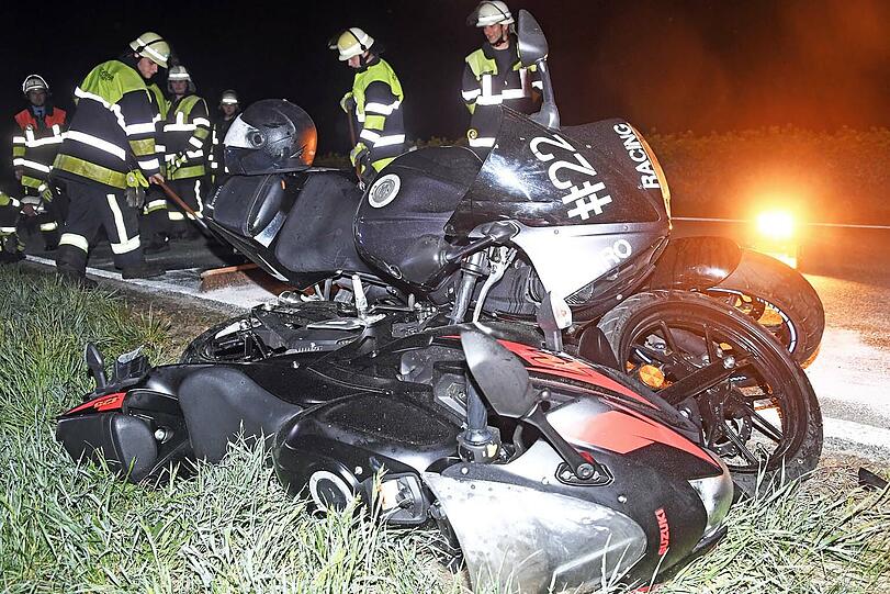 Die zwei Motorradfahrer hatten Glück im Unglück.