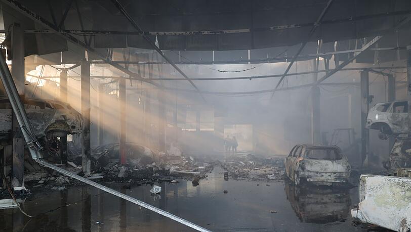 In den Stunden vor der Waffenruhe bombardierte Russland ukrainische St&auml;dte besonders heftig.