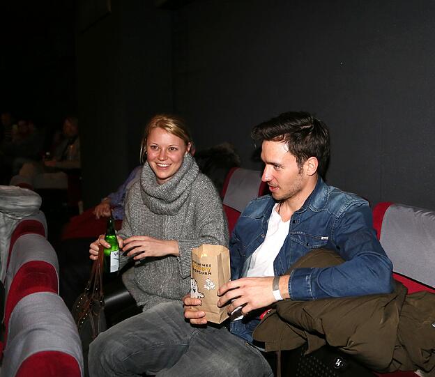 Kinoabend: Miriam Gössner und Felix Neureuther.