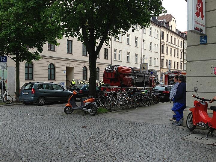 Schon wieder ein Großeinsatz in Haidhausen. Die Bilder vom Einsatzort.