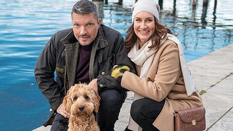 Hardy Krüger jr.. und Alice Krüger mit Hund Timba: "Wir sind ohnehin nicht die großen Silvester-Feierer, sondern vielmehr die Silvester-Muffel."
