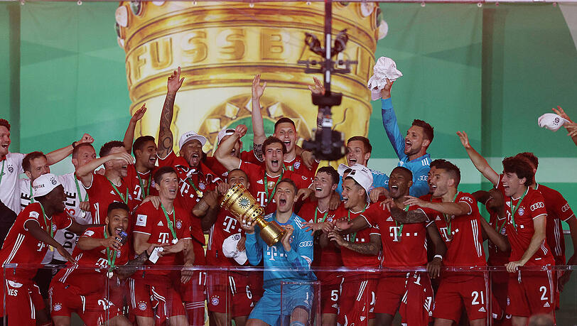 2020 konnten Manuel Neuer und die Stars des FC Bayern zum bisher letzten Mal den DFB-Pokal bejubeln.