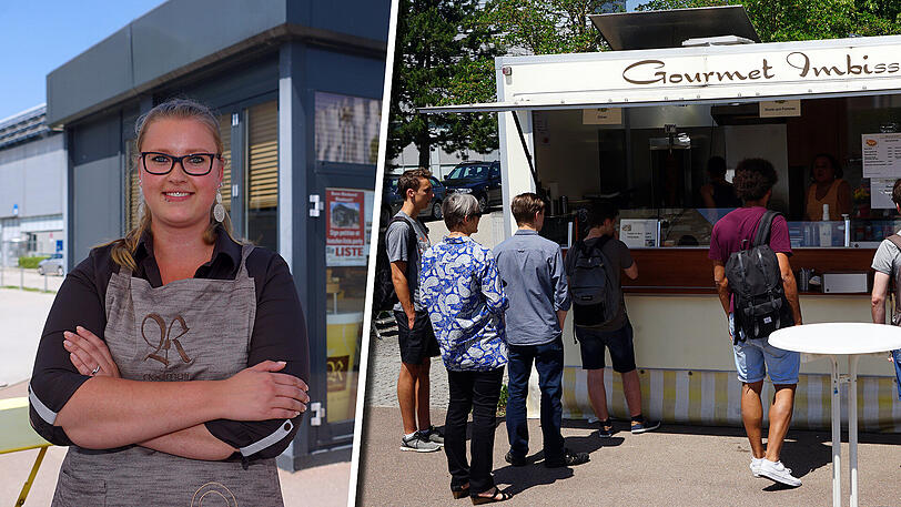 Anja Hückl von der Bäckerei & Konditorei Ludwig Riedmair (links) arbeitet noch bis 30. Juni an der TU, dann geht's in eine andere Filiale. Auch für den "Gourmet Imbiss" ist dann Schluss.