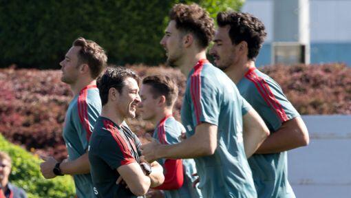 Leon Goretzka zählt zu den Gewinnern des Trainingslagers Leon Goretzka zählt zu den Gewinnern des Trainingslagers