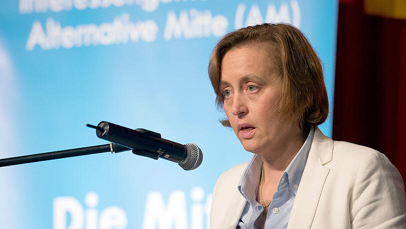 Beatrix von Storch auf der 1. Deutschlandtagung der Alternativen Mitte der AfD im bayerischen Tettau.
