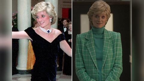 Elizabeth Debicki (r.) spielt Prinzessin Diana in der Netflix-Serie "The Crown".