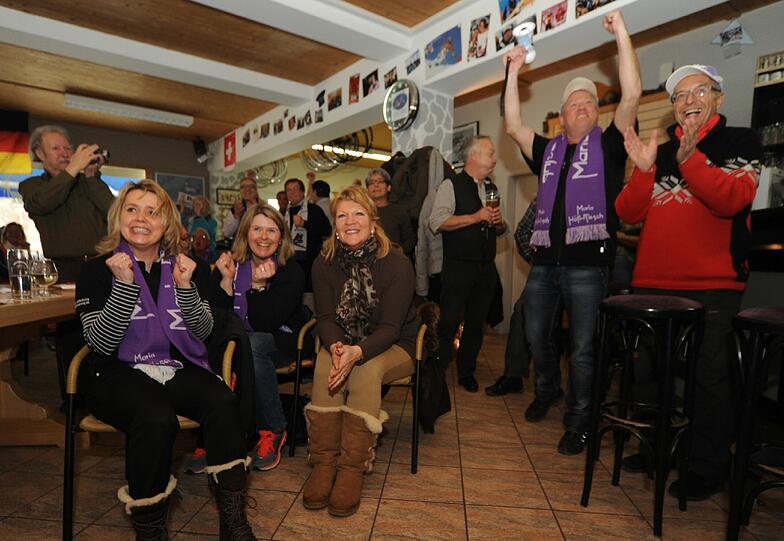 Gold für Maria Höfl-Riesch: So jubelt die Familie nach dem Hammer-Slalom-Lauf