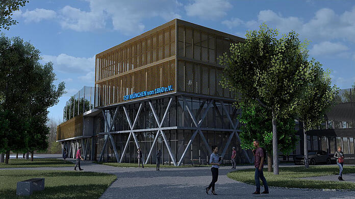 Die neue Vereinszentrale des TSV 1860.