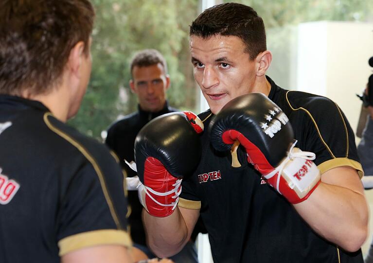 Der Münchner Boxer Robin Haxhi Krasniqi.