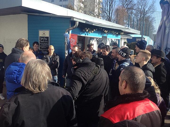 Gerhard Mayrhofer und Markus Rejek stellten sich den Fans.