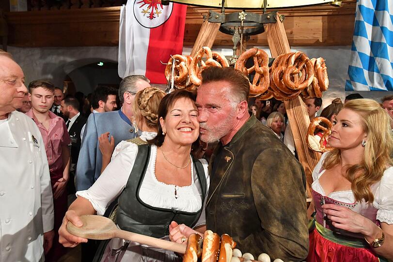 Magdalena Hauser und Arnold Schwarzenegger