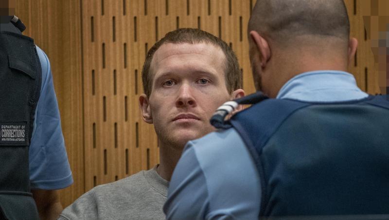 Der Angeklagte Brenton Tarrant erscheint vor dem Obersten Gerichtshof. Der Angeklagte Brenton Tarrant erscheint vor dem Obersten Gerichtshof.