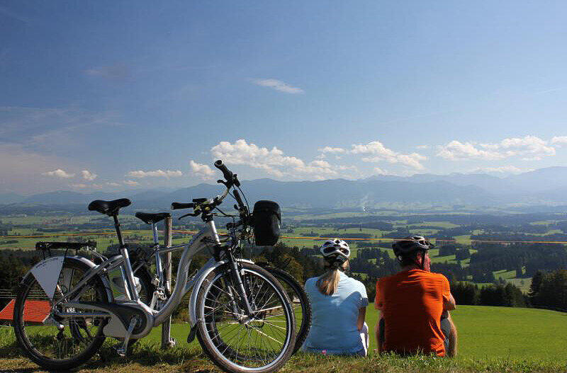 Pause mit Aussicht, so schee scho a.