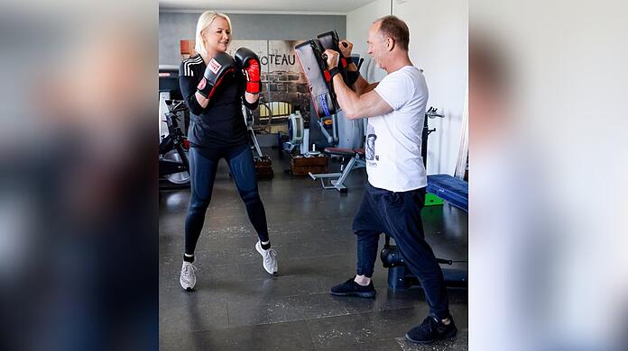 Ulla Kock am Brink gibt beim Training alles.