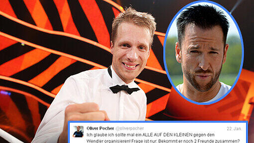 Oliver Pocher fordert den Wendler zum TV-Duell heraus. Oliver Pocher fordert den Wendler zum TV-Duell heraus.