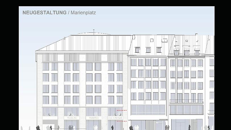 So soll die Ansicht vom Marienplatz aus aussehen. So soll die Ansicht vom Marienplatz aus aussehen.