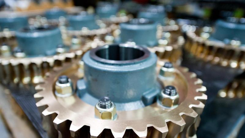 Schneckenräder, Teile eines Getriebes, liegen in einer Produktionshalle. Foto: picture alliance / dpa/Symbolbild Schneckenräder, Teile eines Getriebes, liegen in einer Produktionshalle. Foto: picture alliance / dpa/Symbolbild