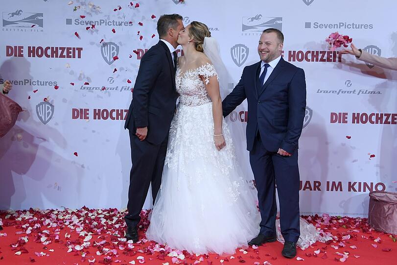 Til Schweiger und Nadine Thomann mit Mann Mario Koras