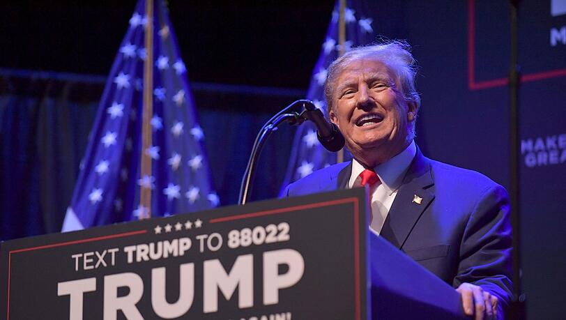 Donald Trump bei einer Wahlkampfveranstaltung in Davenport, Iowa.