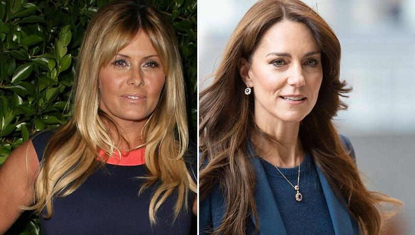 Müssen beide den Kampf mit dem Krebs aufnehmen: Nicole Eggert (li.) und Prinzessin Kate.