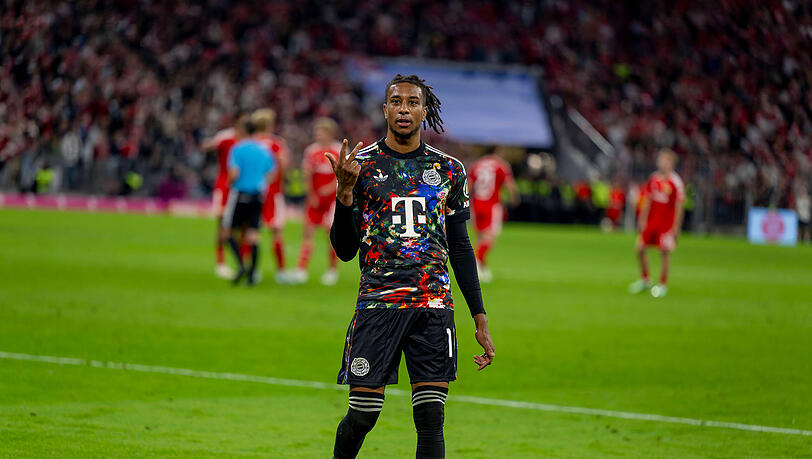 Erzielte vor der L&auml;nderspielpause gegen Union Berlin einen Dreierpack: Bayerns Michael Olise.
