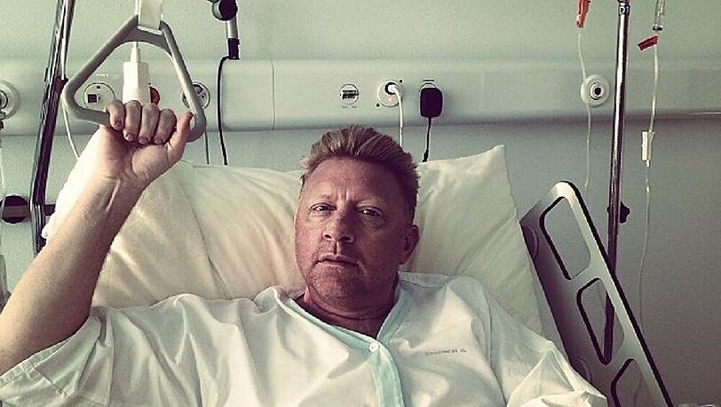 Boris Becker twittert auch aus dem Krankenbett Boris Becker twittert auch aus dem Krankenbett