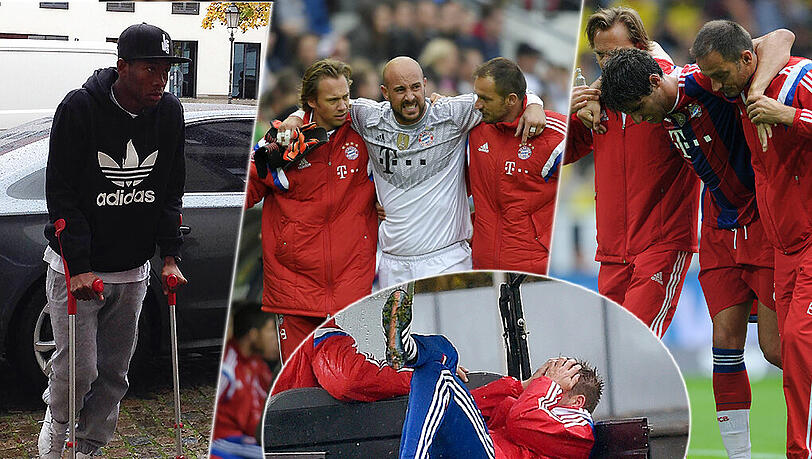 Die Verletzungssorgen beim FC Bayern werden nicht kleiner. Nun gehört auch noch Philipp Lahm dem Lazarett des Double-Gewinners an. Die Verletzungssorgen beim FC Bayern werden nicht kleiner. Nun gehört auch noch Philipp Lahm dem Lazarett des Double-Gewinners an.