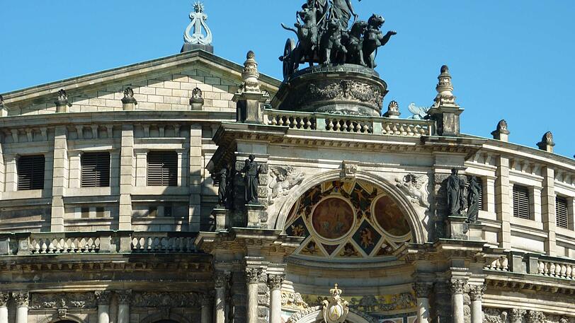 Die Semperoper, das Opernhaus der Sächsischen Staatsoper.