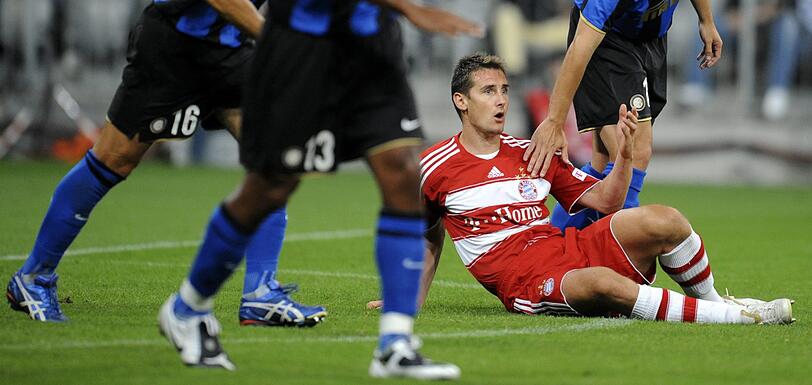 Miroslav Klose: Alter: 36 Jahre. aktueller Verein: Lazio Rom. Weltmeister, WM-Rekordtorjäger. 2010 mit dem FC Bayern im Finale: 0:2 gegen Inter Mailand. Schoss mit seinem Tor am Wochenende Lazio in die Qualifikation für die Champions League. Möglicherweise war es Kloses letztes Spiel für Lazio.