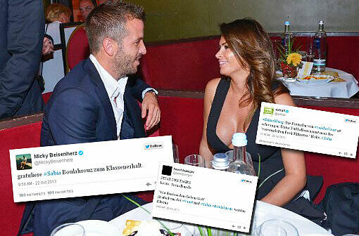 Rafael van der Vaart und Sabia Boulahrouz erwarten Nachwuchs. Auch aus dem Internet erhalten die beiden Glückwünsche.