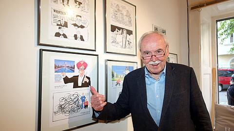 AZ-Karikaturist Dieter Hanitzsch.