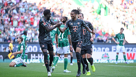 Der FC Bayern gewinnt gegen Werder Bremen mit 5:0.