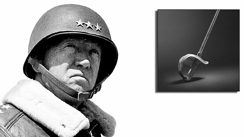 Der Prunksäbel des US-Generals George S. Patton steht in München zum Verkauf.