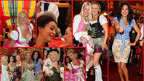 Ja, haben die denn alle auf der Theresienwiese übernachtet? Nein! Regine Sixt hat wieder zur Damenwiesn geladen - und die Promi-Damen sind gern ins Hippodrom gekommen...