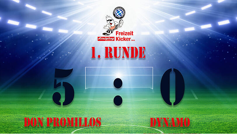 Don Promillos besiegt Dynamo Genschmen mit 5:0. Don Promillos besiegt Dynamo Genschmen mit 5:0.
