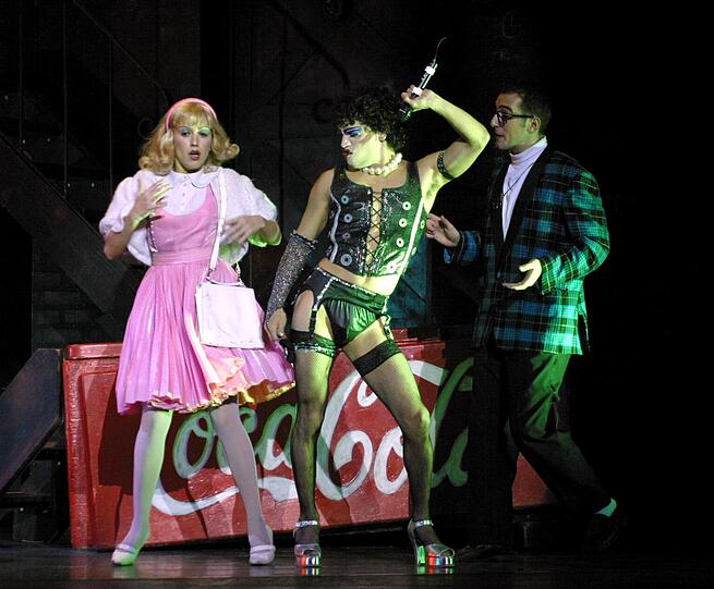 Auch 2002 inszenierte das Deutsche Theater in München die Rocky Horror Show - ein bombastisches Erlebnis!