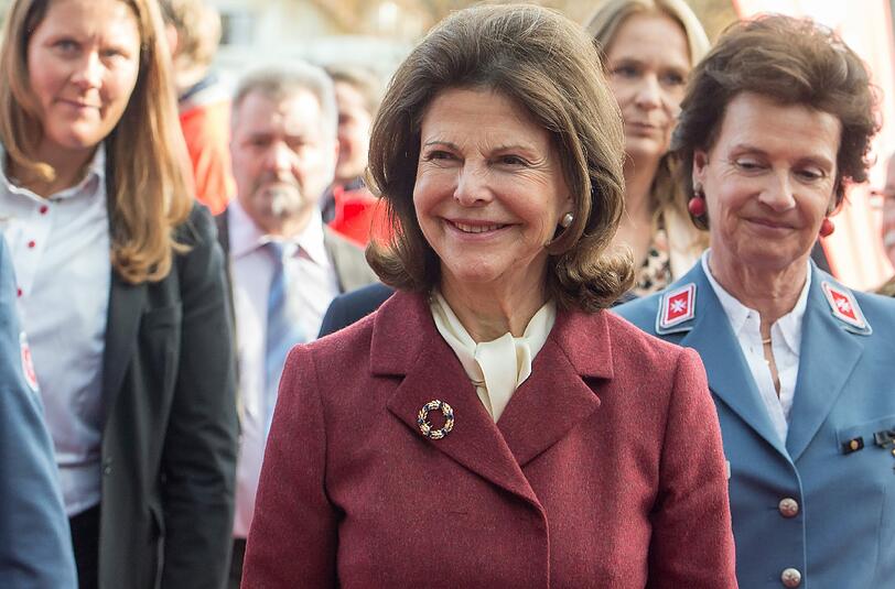 Königin Silvia von Schweden am Freitag in München.