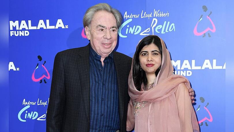 Gegenwind für Andrew Lloyd Webber, hier bei einer Aufführung von "Cinderella" zugunsten der Stiftung von Malala Yousafzai (r.).