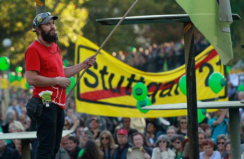 Gegen das Projekt "Stuttgart 21" gibt es seit vielen Jahren Proteste.