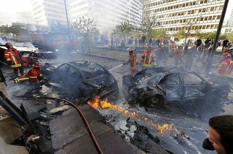 Sehen Sie hier noch mehr Bilder des Anschlags in Beirut.