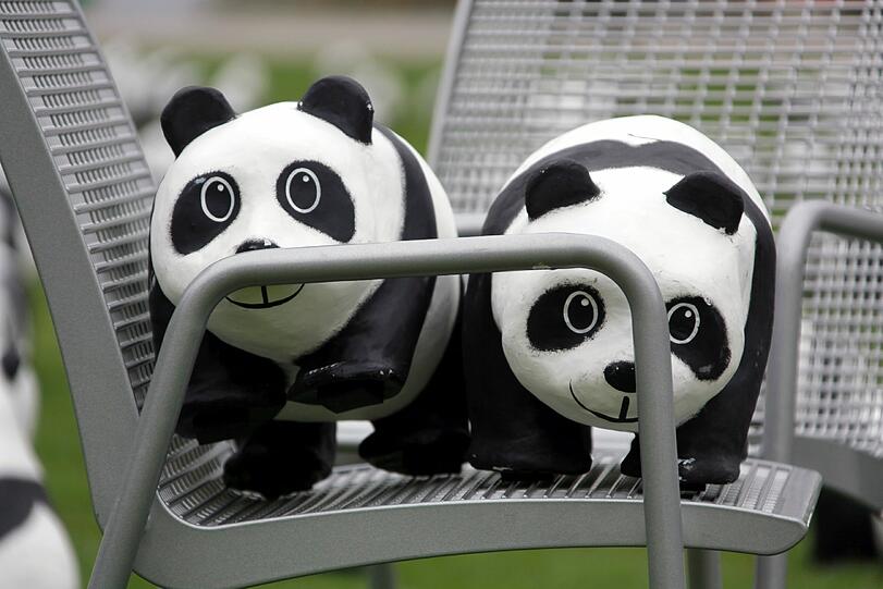 WWF Deutschland feiert 50-jähriges Bestehen: Die Panda-Skulpturen am Marienhof